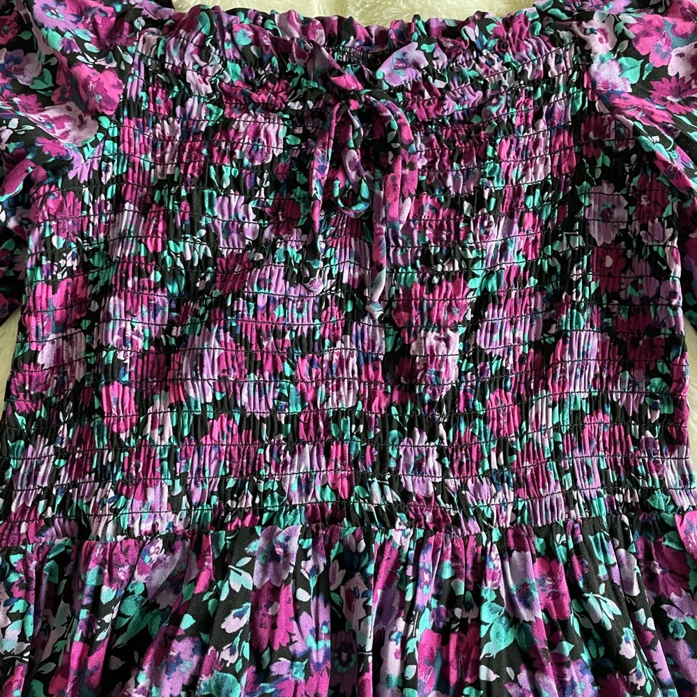 Target Off The Shoulder Floral Ruffle Dress - Picture 2 of 5